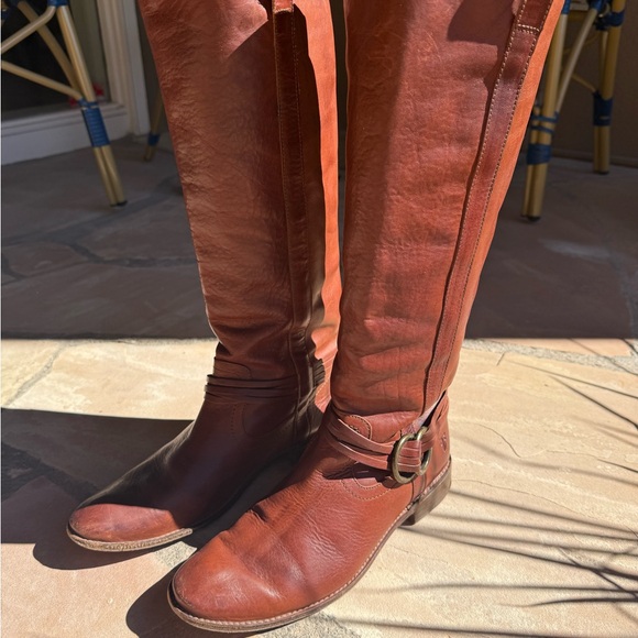 Frye Shoes - Frye Melissa Tan Leather Boots